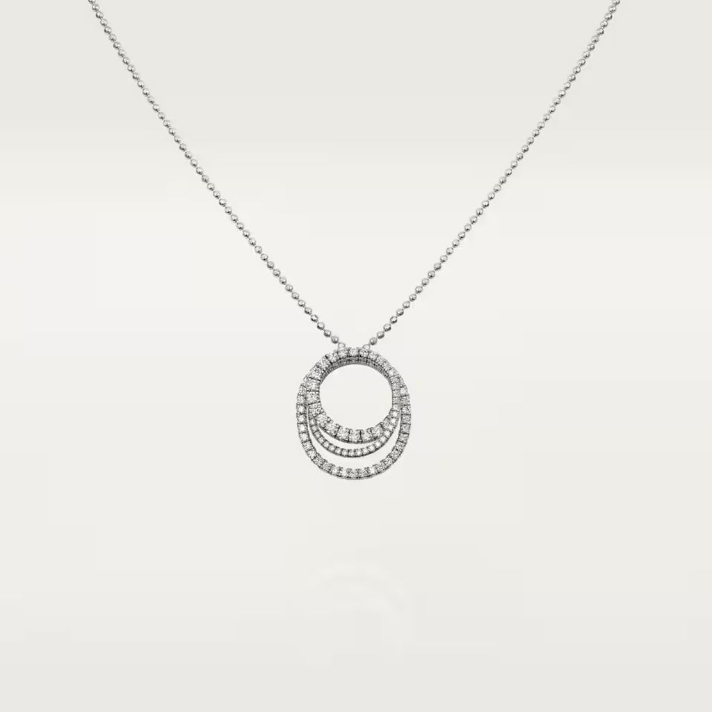 [AuraEcho]ETINCELLE  FULL DIAMOND NECKLACE