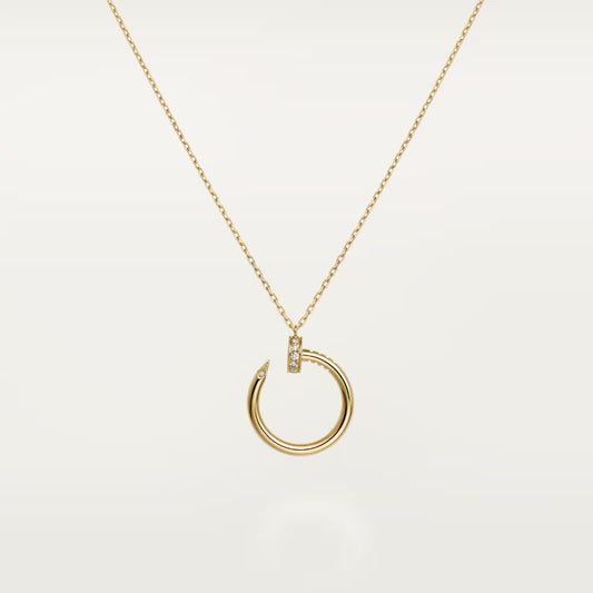 [AuraEcho]JUSTE NECKLACE HALF DIAMOND