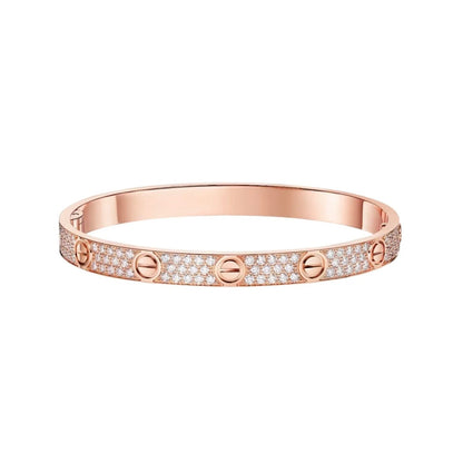 [AuraEcho]LOVE BRACELET 6.1MM DIAMOND-PAVED