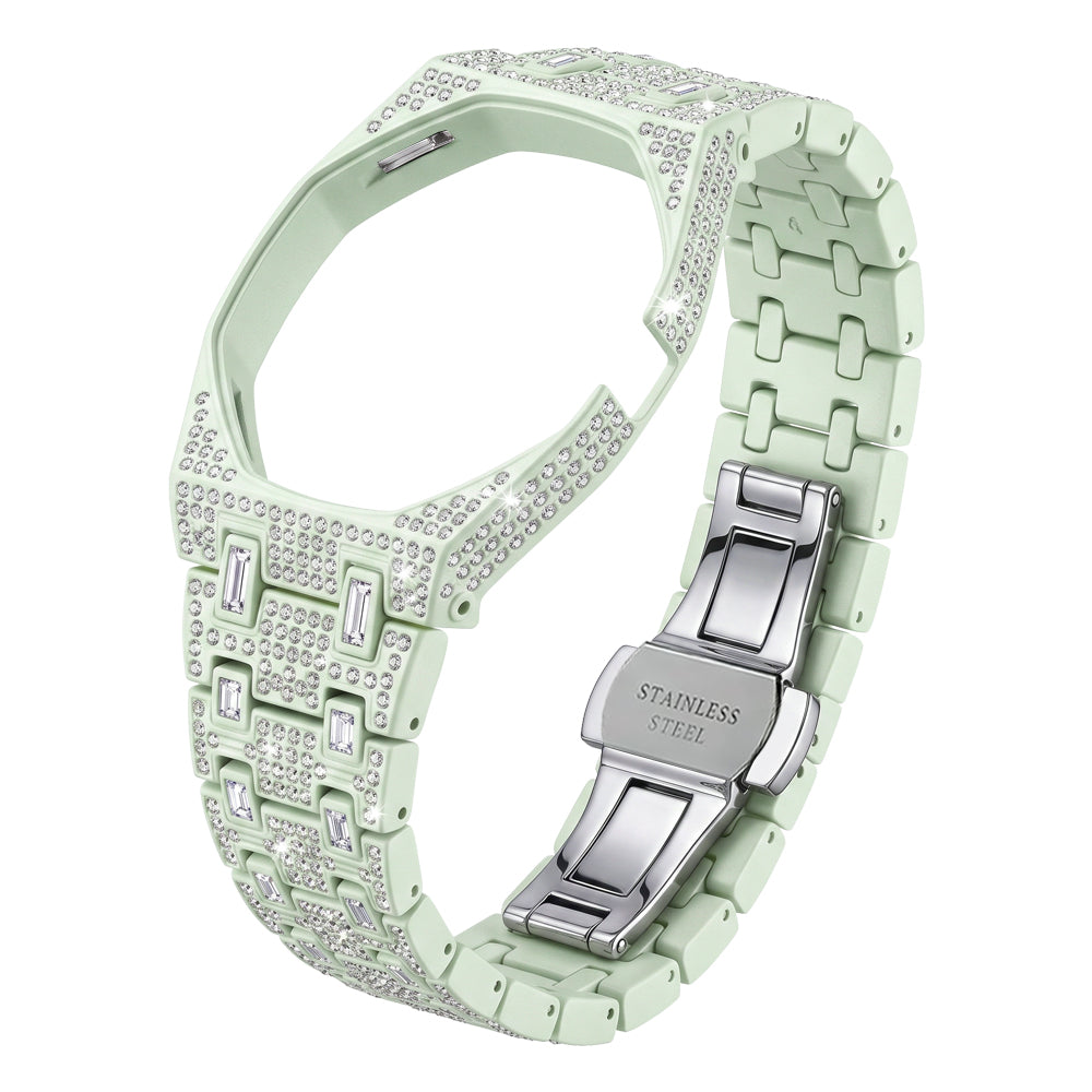 [AuraEcho]Royal Oak Pop Exclusive Bioceramic Case & Bioceramic Strap Full Diamond