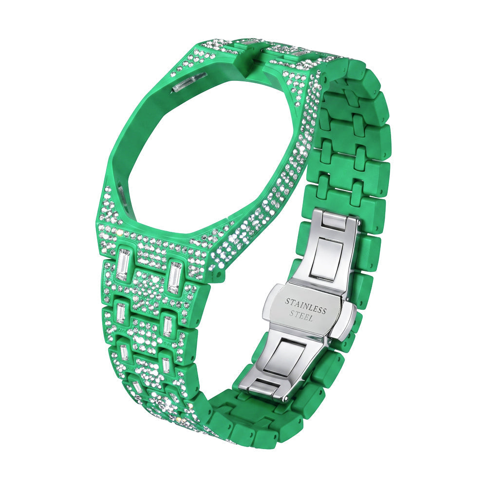 [AuraEcho]Royal Oak Pop Exclusive Bioceramic Case & Bioceramic Strap Full Diamond