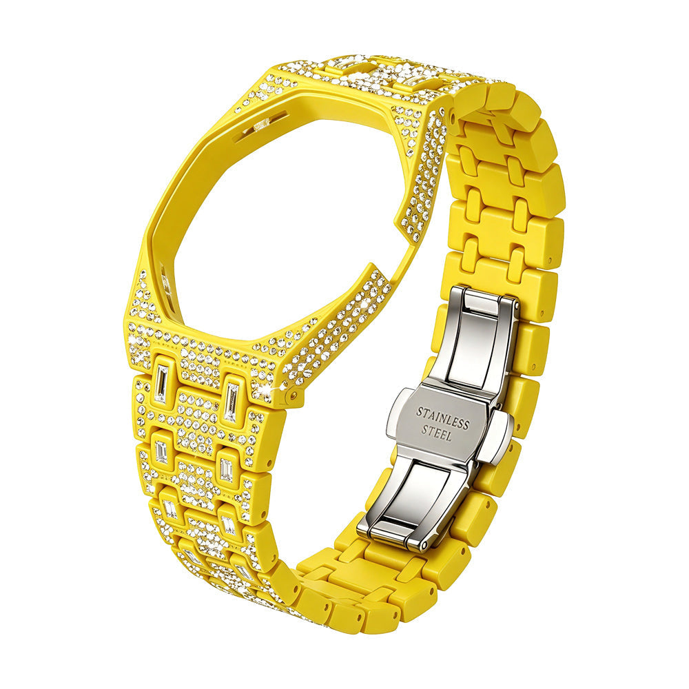 [AuraEcho]Royal Oak Pop Exclusive Bioceramic Case & Bioceramic Strap Full Diamond