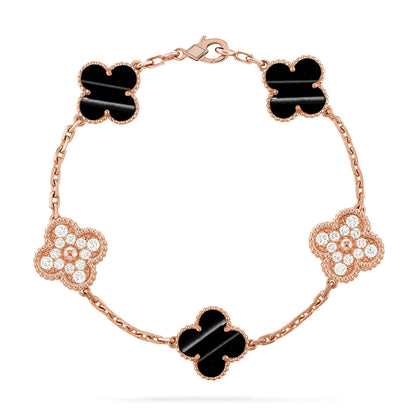 [AuraEcho] CLOVER 5 MOTIF PULSAR STONE BRACELET COLLECTION