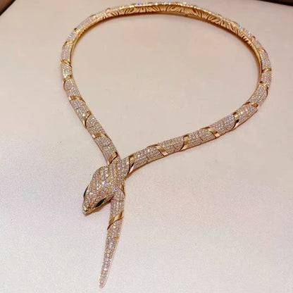 [AuraEcho]HAUTE COUTURE GOLD SERPENTI NECKLACE