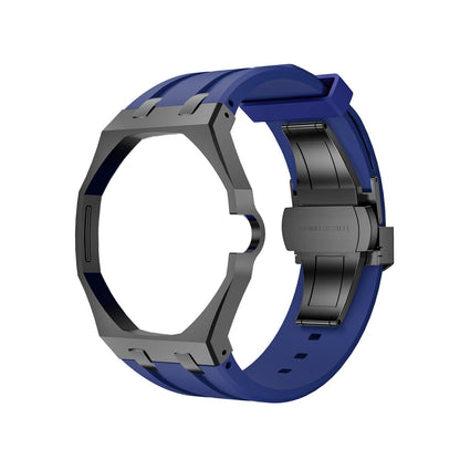 [AuraEcho]Oak Pop Black Steel Case & Silicone Strap(Only Strap)