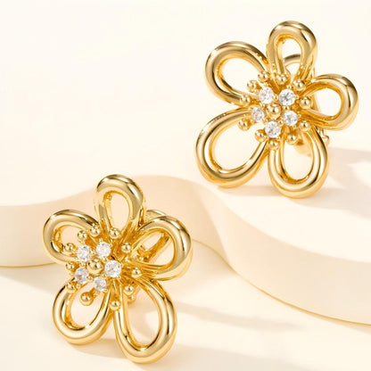 [AuraEcho] FLOWERLACE EARRING 5 DIAMONDS