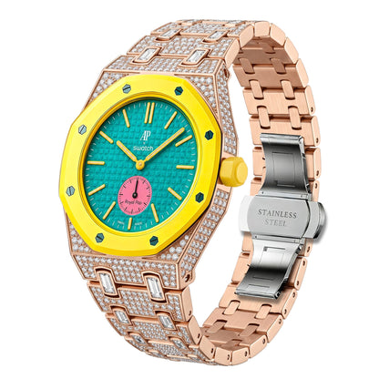 [AuraEcho]Royal Oak Pop Exclusive Bioceramic Case & Bioceramic Strap Full Diamond
