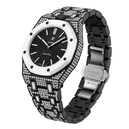 [AuraEcho]Royal Oak Pop Exclusive Bioceramic Case & Bioceramic Strap Full Diamond