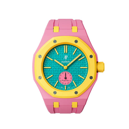 [AuraEcho]Royal Oak Pop Exclusive Bioceramic Case & Silicone Strap Mix Color