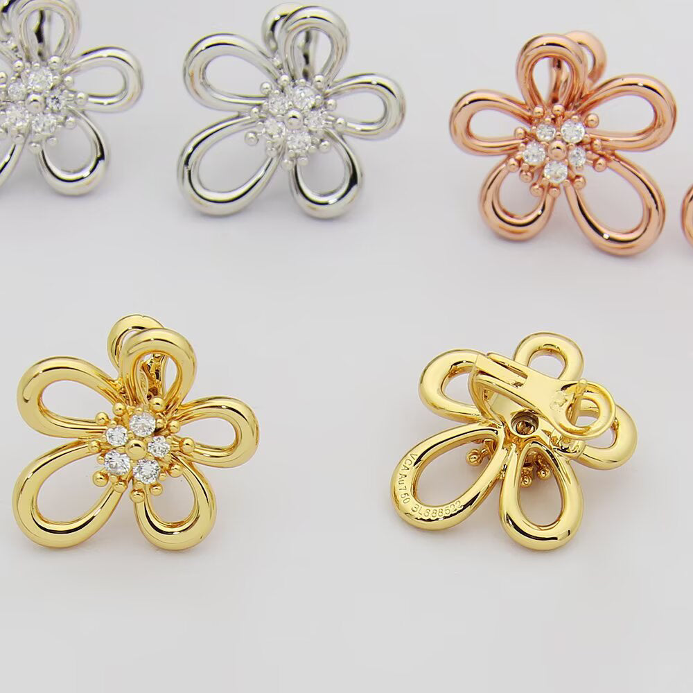 [AuraEcho] FLOWERLACE EARRING 5 DIAMONDS