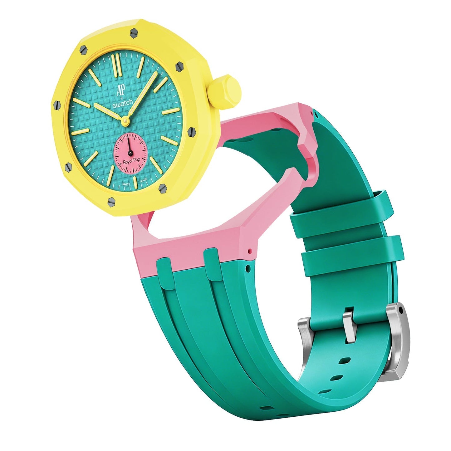 [AuraEcho]Royal Oak Pop Exclusive Bioceramic Case & Silicone Strap Mix Color