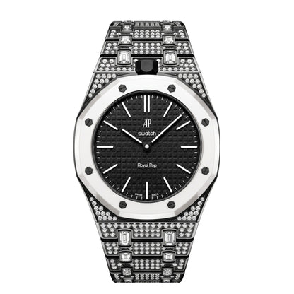 [AuraEcho]Royal Oak Pop Exclusive Bioceramic Case & Bioceramic Strap Full Diamond