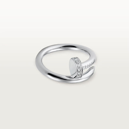 [AuraEcho]JUSTE RING 2.6MM HALF DIAMOND