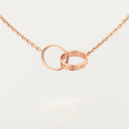 [AuraEcho]LOVE DOUBLE RING NECKLACE