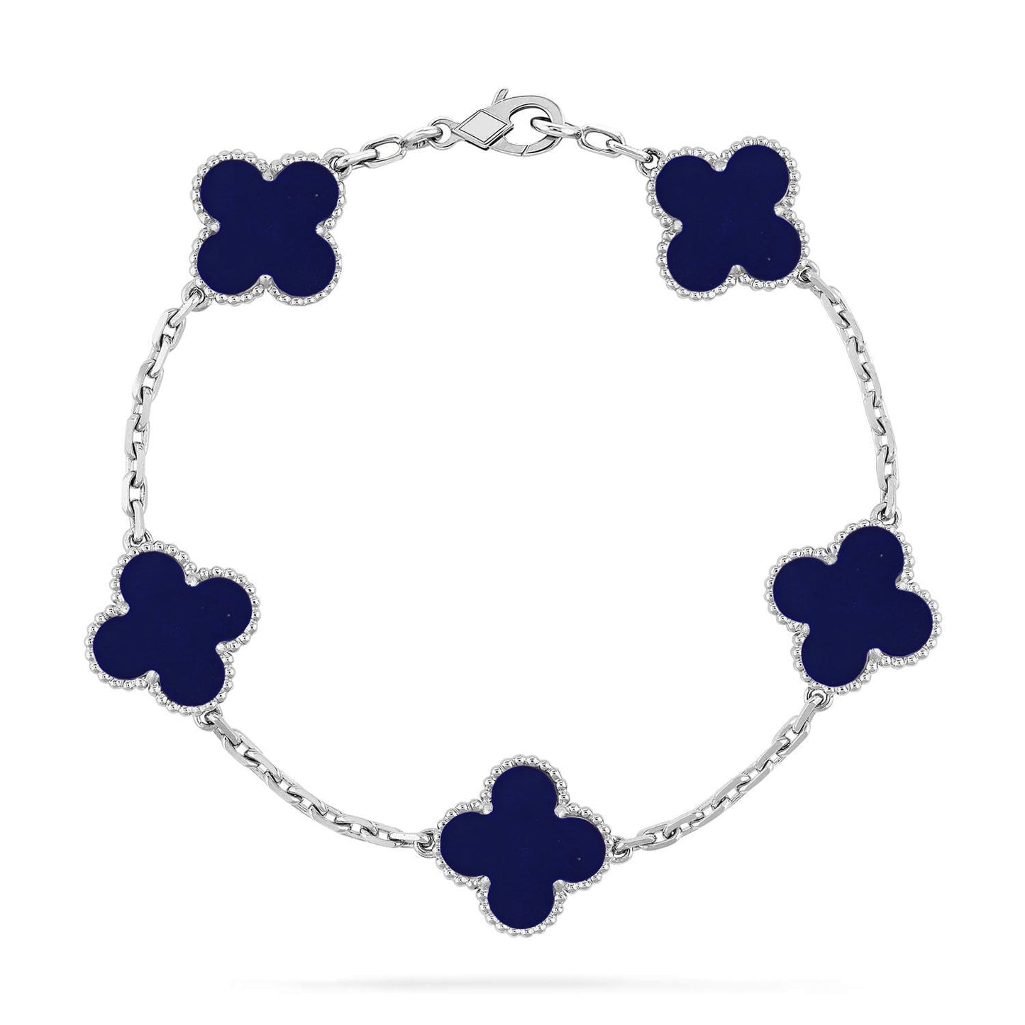 [AuraEcho]CLOVER 5 MOTIF LAPIS LAZULI BRACELET COLLECTION