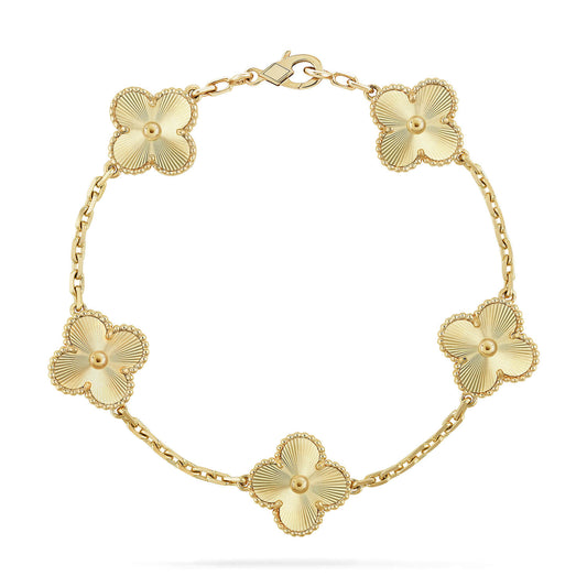 [AuraEcho] CLOVER 5 MOTIF LASER BRACELET COLLECTION