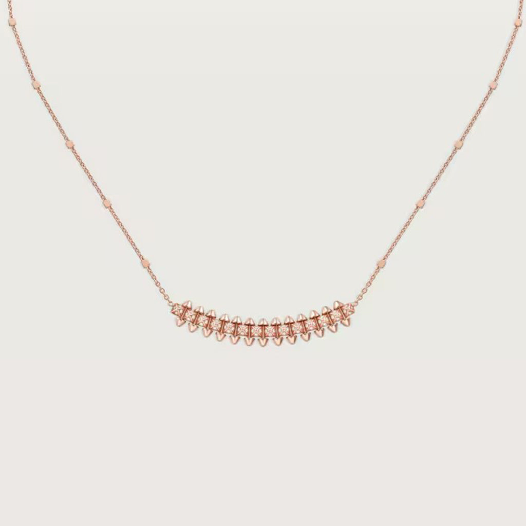 [AuraEcho]CLASH  SMALL FULL DIAMOND NECKLACE