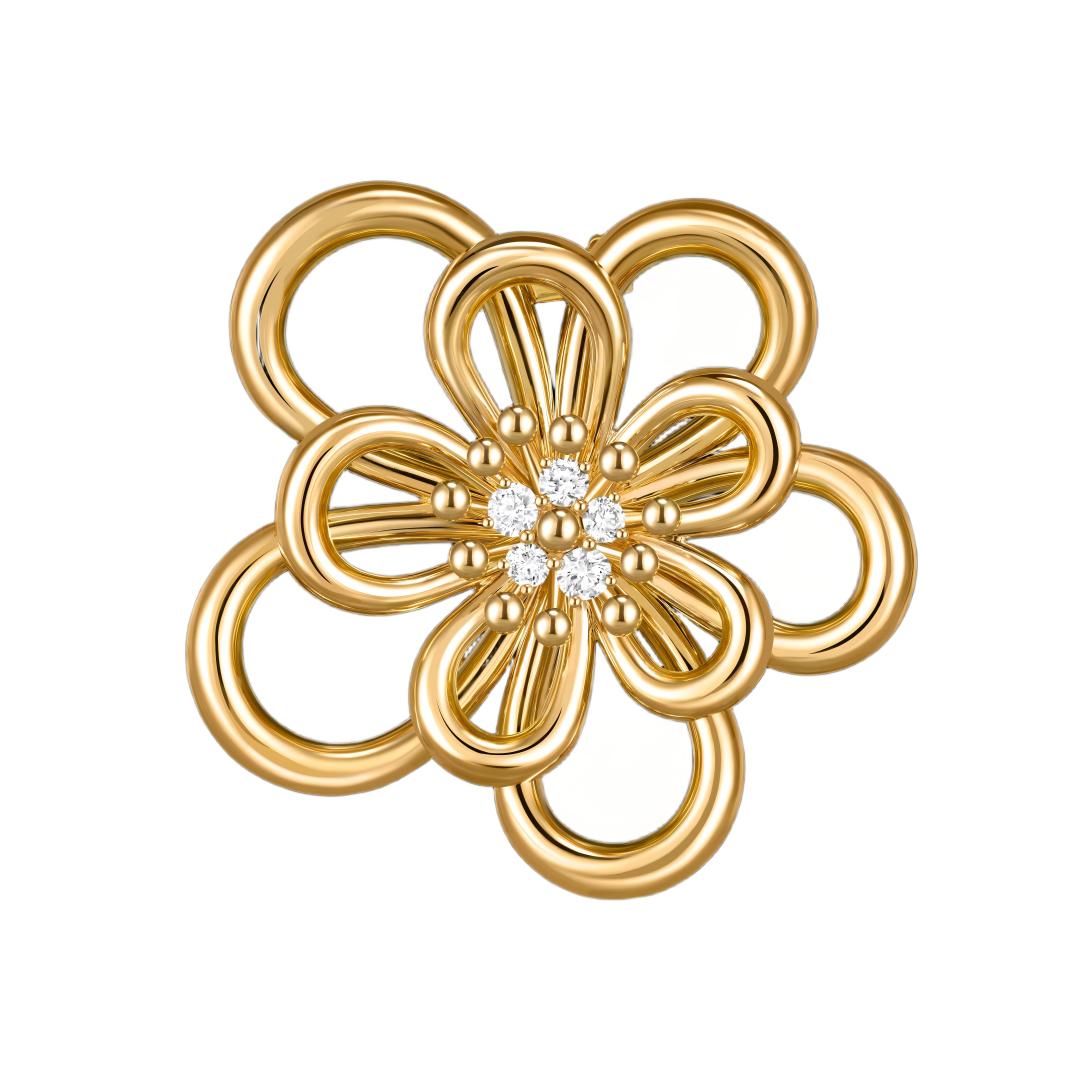 [AuraEcho]FLOWERLACE NECKLACE 5 DIAMONDS
