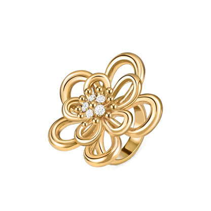 [AuraEcho] FLOWERLACE RING 5 DIAMONDS