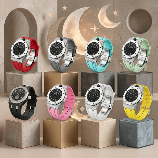 [AuraEcho]Royal Oak Pop Exclusive Steel Case & Silicone Strap With Cradle