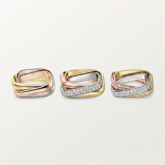 [AuraEcho]TRINITY 3.5MM CUSHION RING COLLECTION