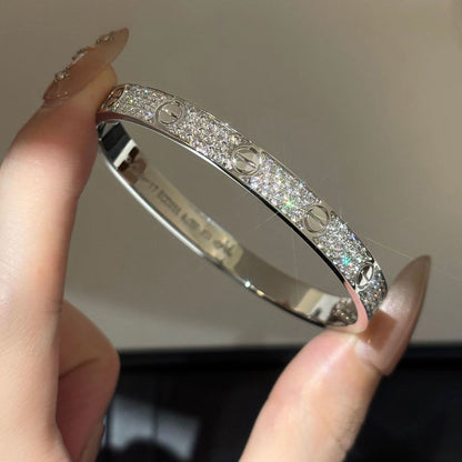 [AuraEcho]LOVE BRACELET 6.1MM DIAMOND-PAVED