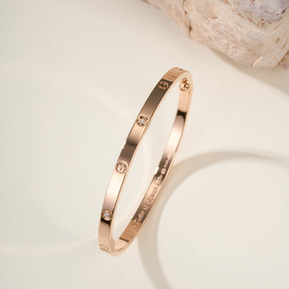 [AuraEcho]LOVE BRACELET 3.65MM 6 DIAMONDS