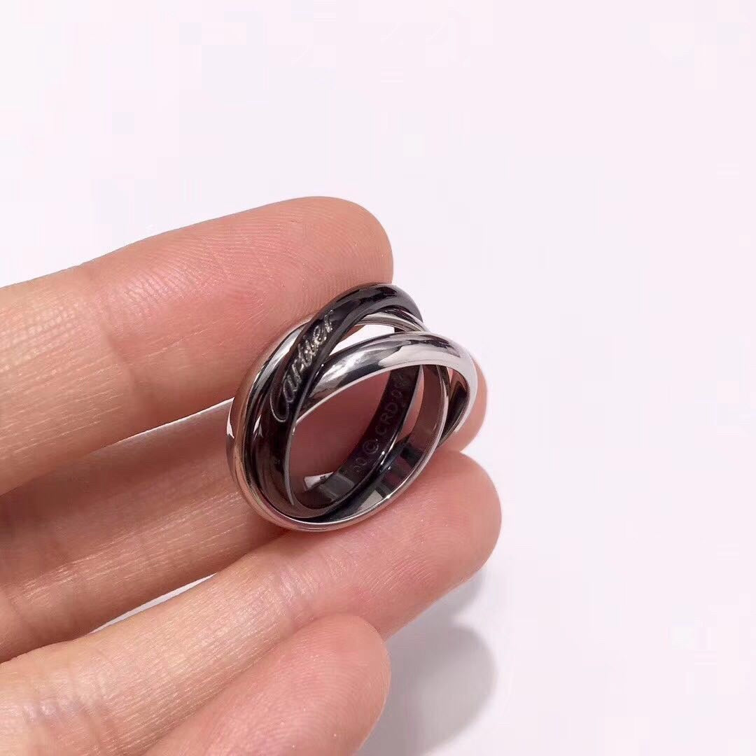 [AuraEcho]TRINITY 3.2MM RING BLACK CERAMIC