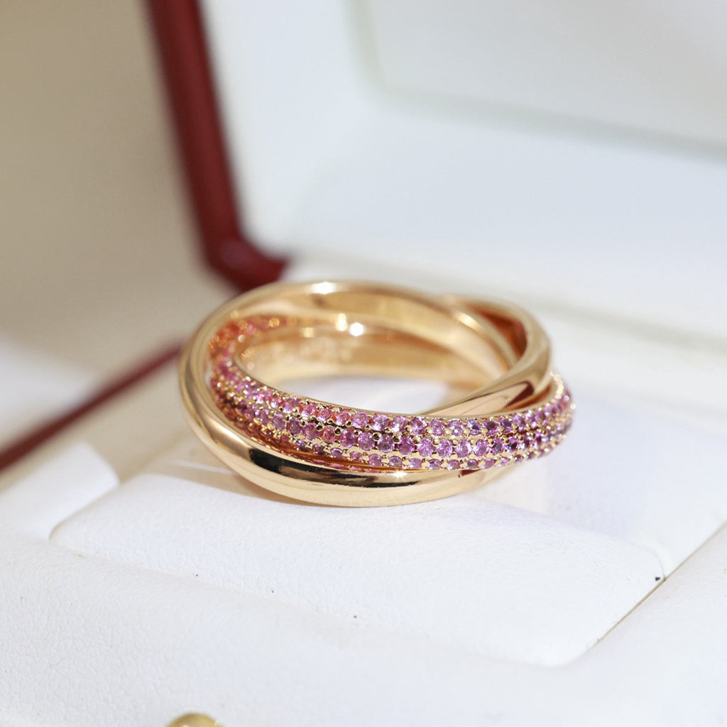 [AuraEcho]TRINITY 3.2MM RING PINK DIAMOND