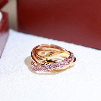 [AuraEcho]TRINITY 3.2MM RING PINK DIAMOND