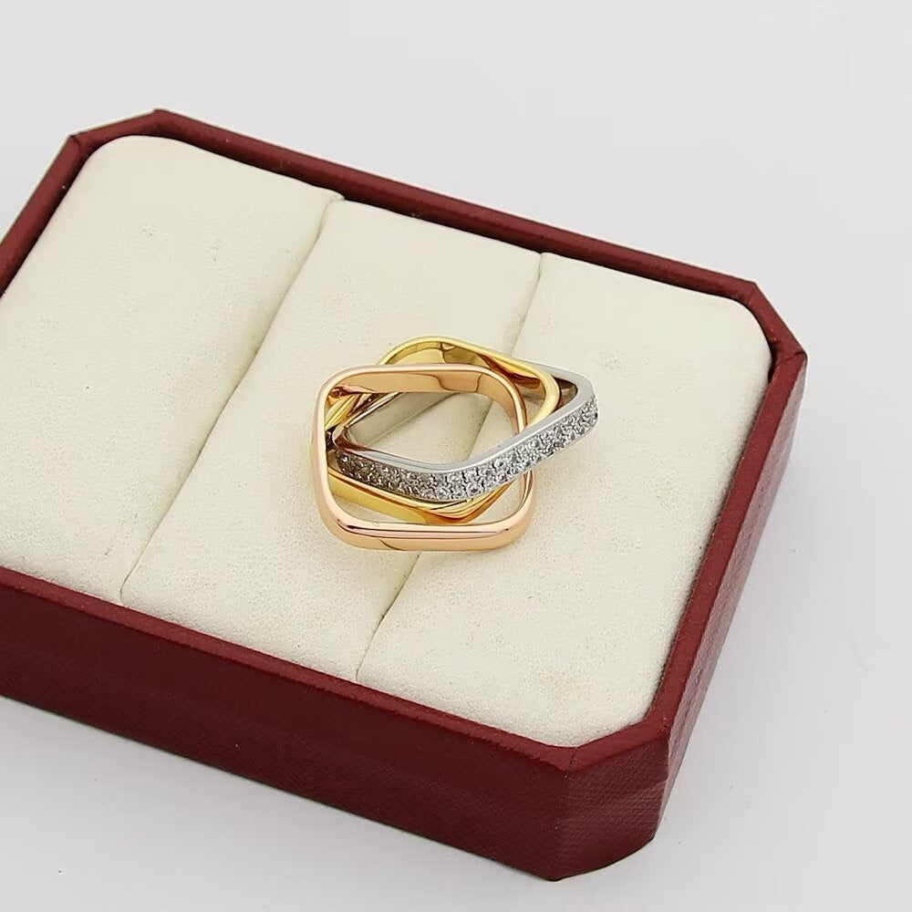 [AuraEcho]TRINITY 3.5MM CUSHION RING COLLECTION