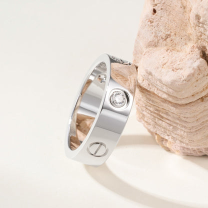 [AuraEcho]LOVE 4MM 1 DIAMOND RING