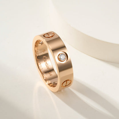 [AuraEcho]LOVE 4MM 1 DIAMOND RING