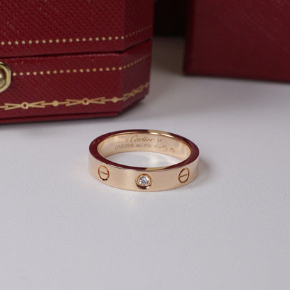 [AuraEcho]LOVE 4MM 1 DIAMOND RING