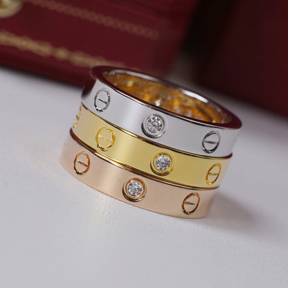 [AuraEcho]LOVE 4MM 1 DIAMOND RING