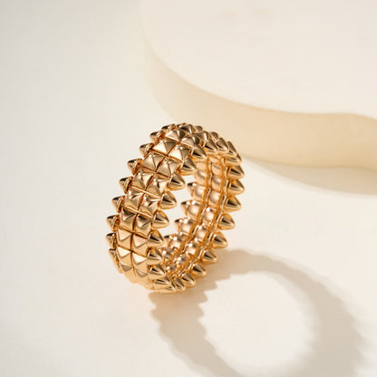 [AuraEcho]CLASH 9.2MM DOUBLE ROW RING