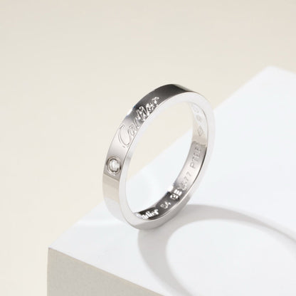 [AuraEcho]LOVE RING 4MM 1 DIAMOND