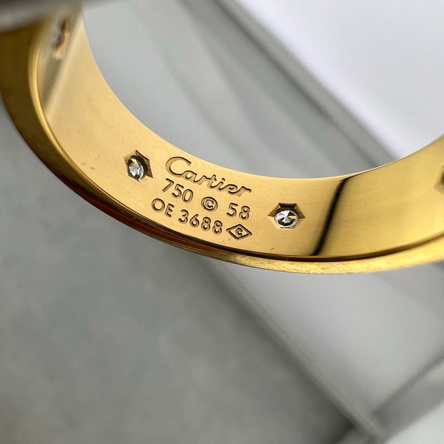 [AuraEcho]LOVE 5.5MM FULL-PAVE 6-DIAMOND RING