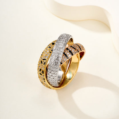 [AuraEcho]TRINITY  RING LEOPARD PRINT