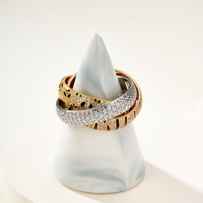 [AuraEcho]TRINITY  RING LEOPARD PRINT