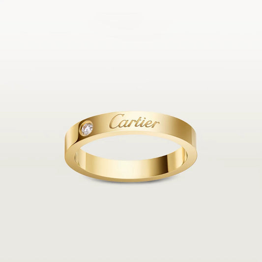 [AuraEcho]LOVE RING 4MM 1 DIAMOND