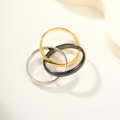[AuraEcho]TRINITY 3.2MM RING BLACK CERAMIC