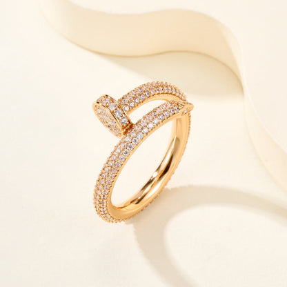 [AuraEcho]JUSTE RING 2.6MM FULL DIAMOND