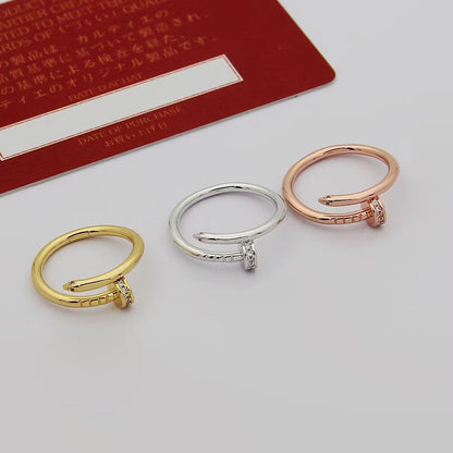 [AuraEcho]JUSTE 1.8MM HALF DIAMOND RING