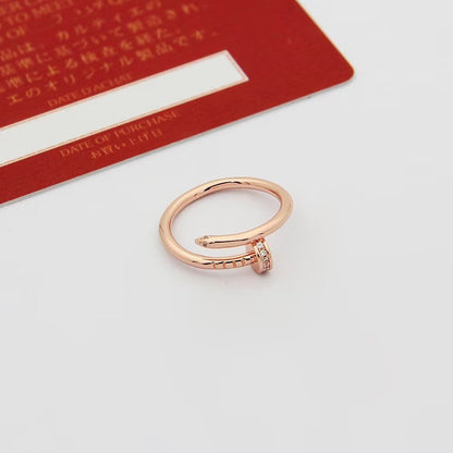 [AuraEcho]JUSTE 1.8MM HALF DIAMOND RING
