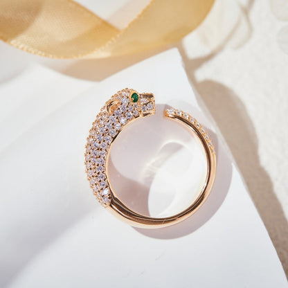 [AuraEcho]PANTHERE FULL DIAMOND SMALL RING