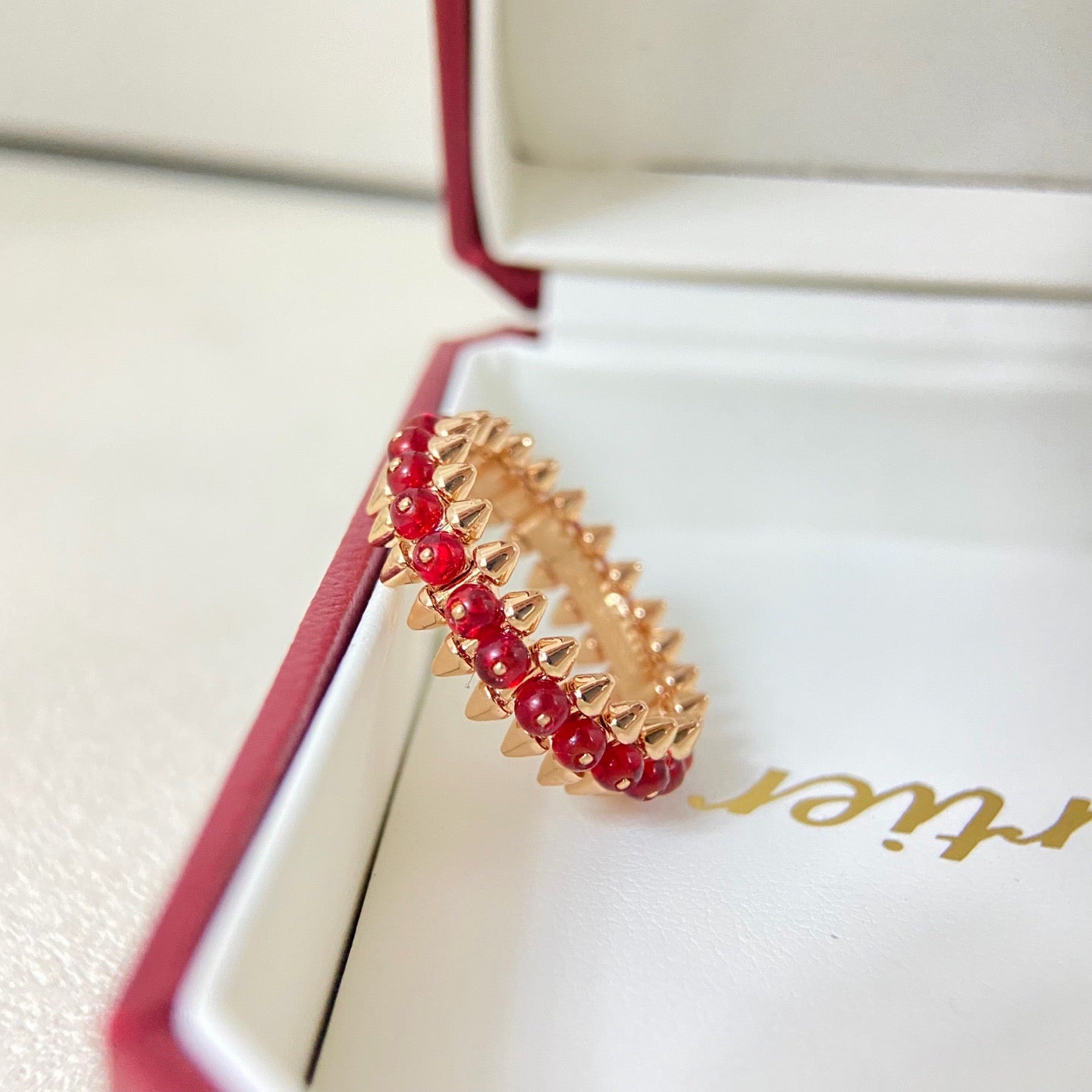 [AuraEcho]CLASH 7.9MM AGATE CHALCEDONY RING