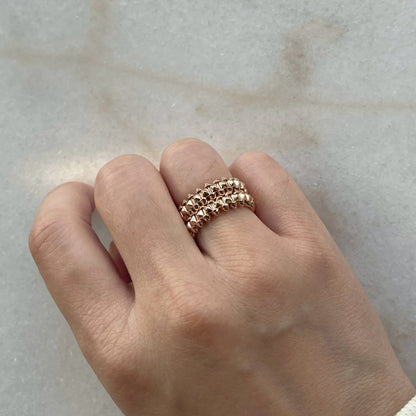 [AuraEcho]CLASH 9.2MM DOUBLE ROW RING