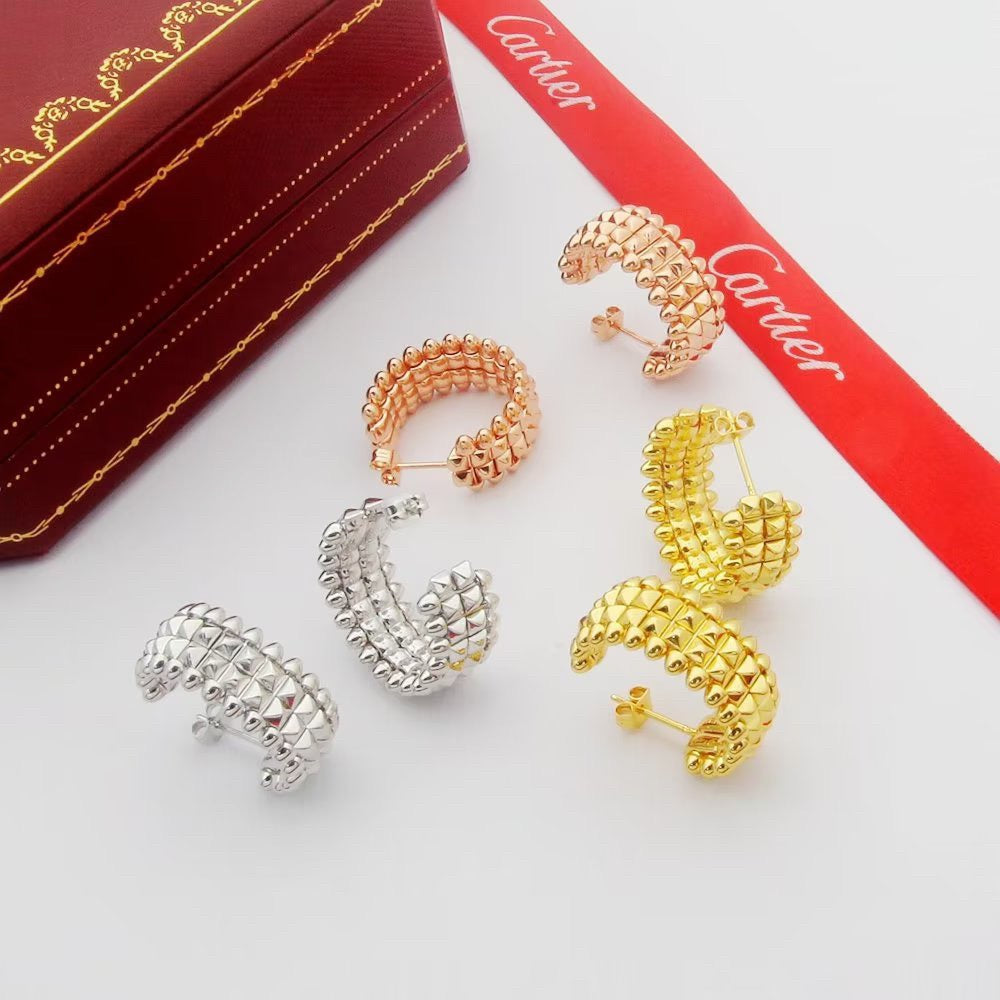 [AuraEcho]CLASH 9.2MM DOUBLE ROW EARRINGS