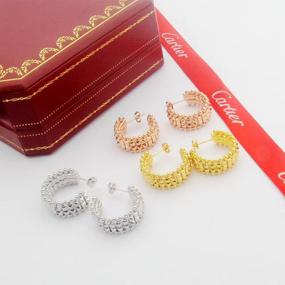 [AuraEcho]CLASH 9.2MM DOUBLE ROW EARRINGS